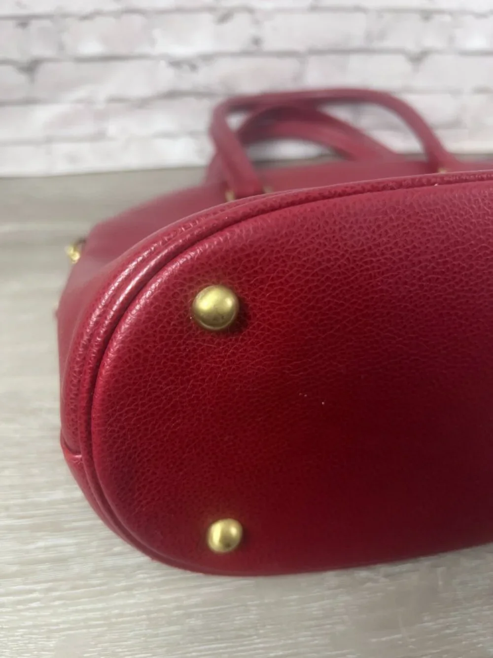 Vintage Coach Madison Bristol 4412 Satchel Garnet Red